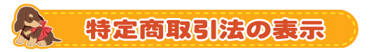 特定商取引法表示